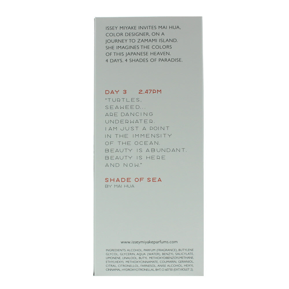 Issey Miyake L'Eau Majeure D'Issey Shade Of Sea Eau de Toilette 100ml - Ingredients