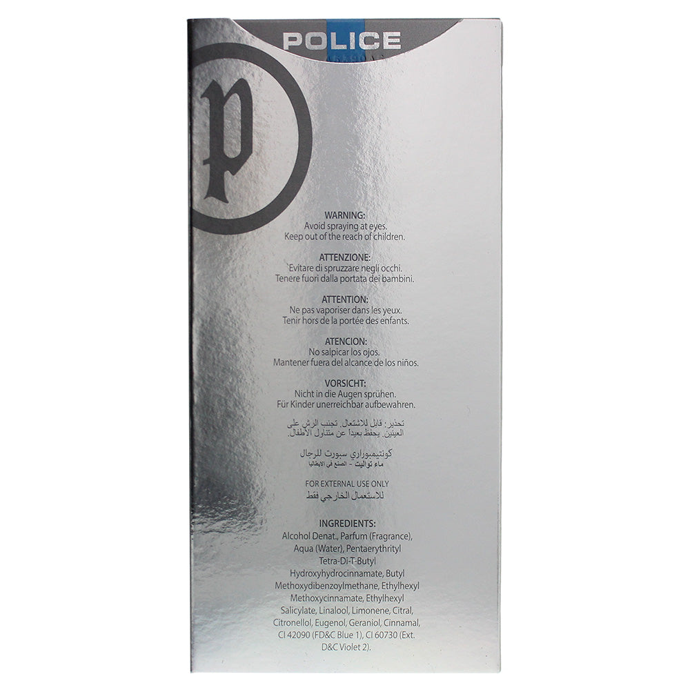 Police Sport Eau de Toilette 100ml - Ingredients