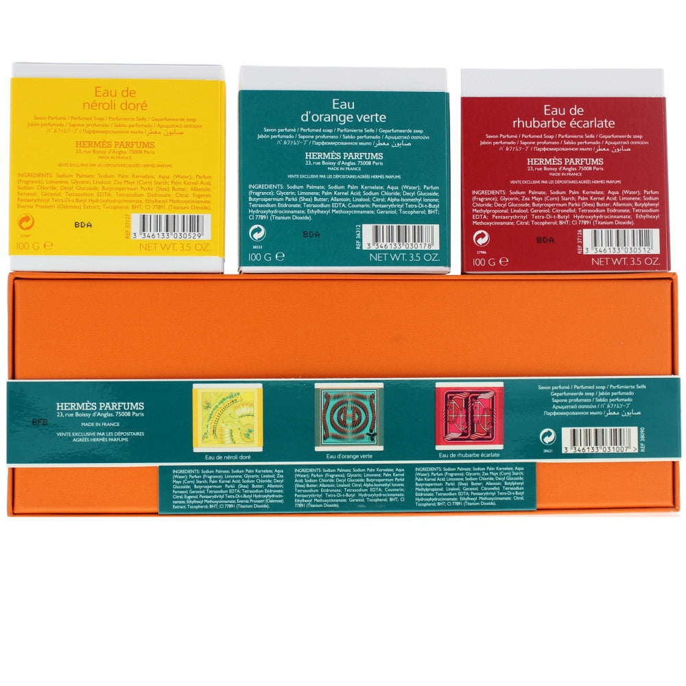 Hermès Collection Colognes Gift Set : 3 x 100g Soap 
