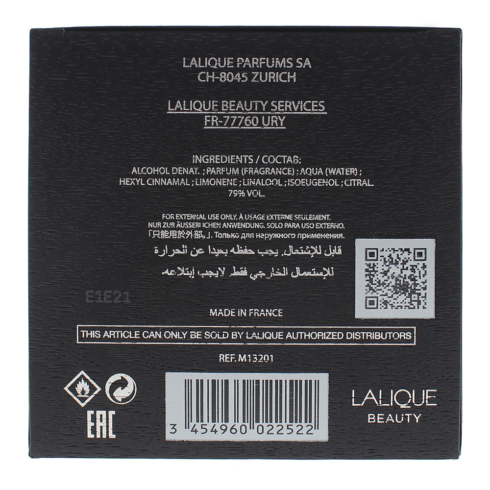 Lalique Encre Noire For Men Eau de Toilette 100ml 