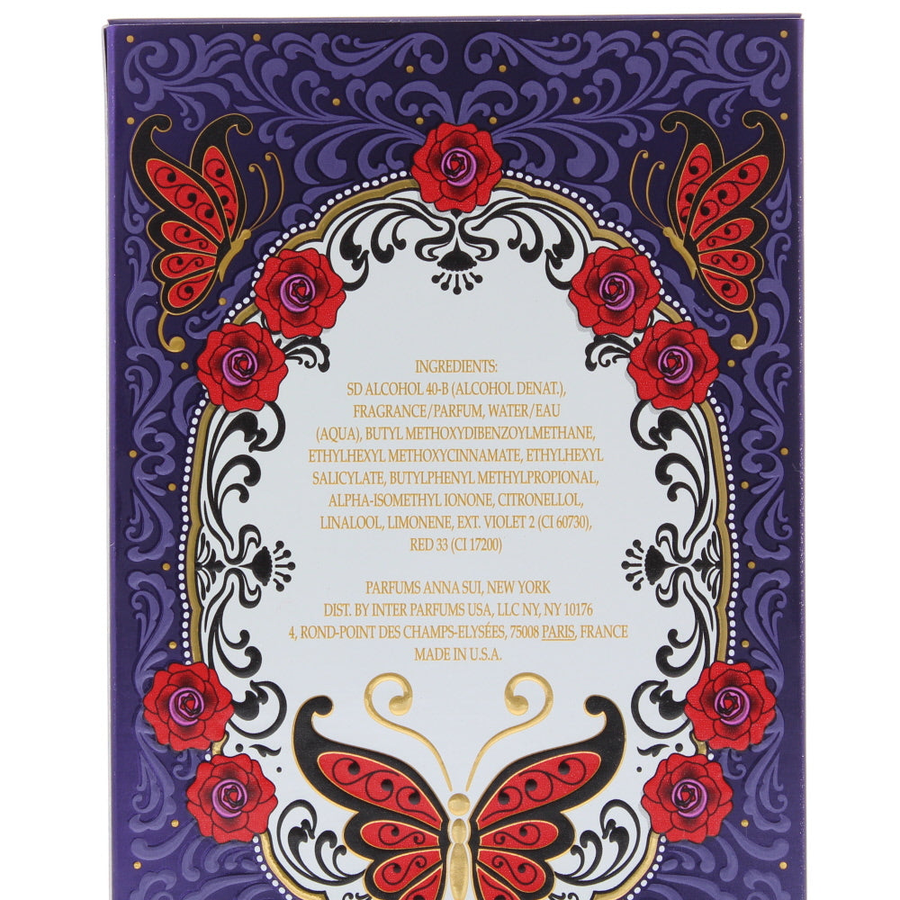 Anna Sui La Vie De Boheme Eau de Toilette 50ml  - Ingredients