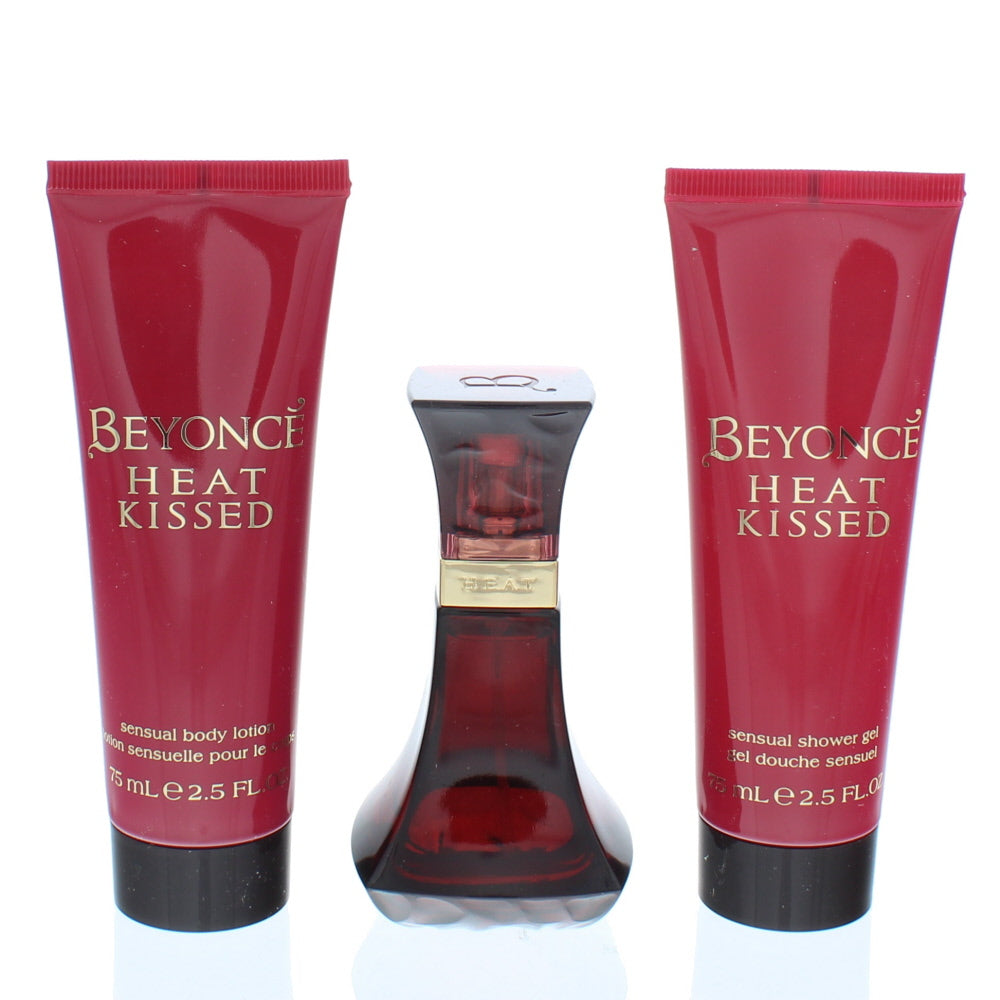 Beyoncé Heat Kissed Eau de Parfum 3 Pieces Gift Set : Eau de Parfum 30ml - Body 