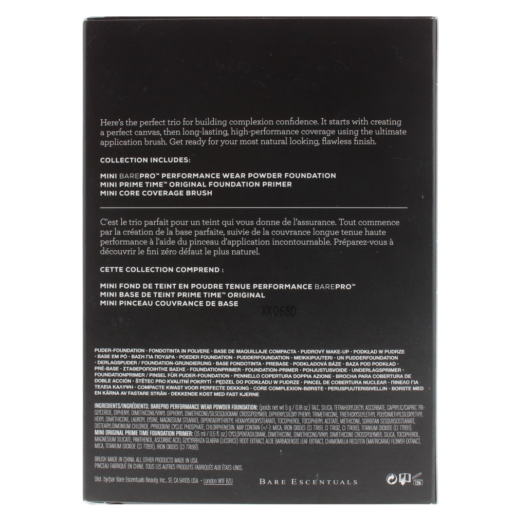BareMinerals Flawless Performance 3 Pieces Gift Set - 06 Cashmere : BarePro Foun - Ingredients
