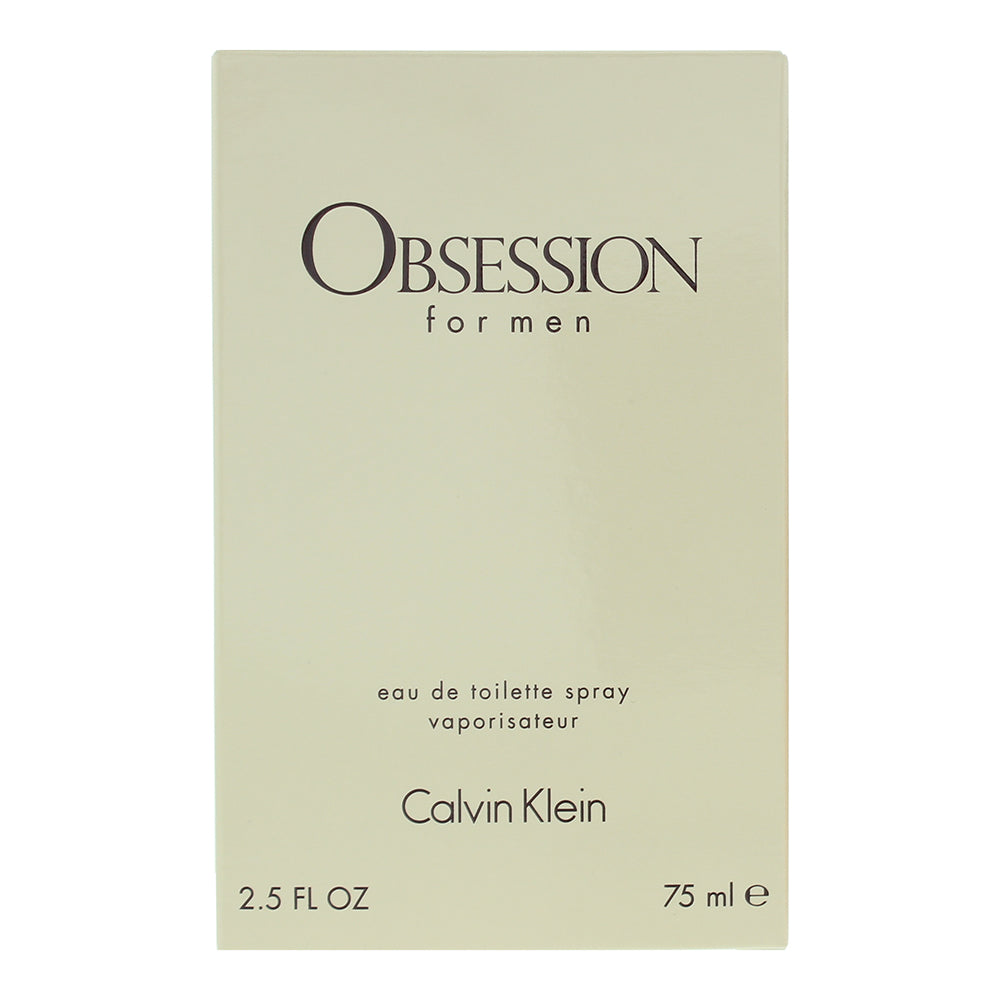 Calvin Klein Obsession For Men Eau de Toilette 75ml Spray