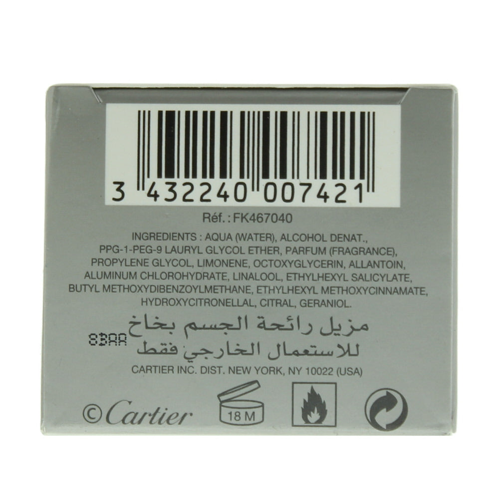 Cartier Eau De Cartier Deodorant Spray 100ml 