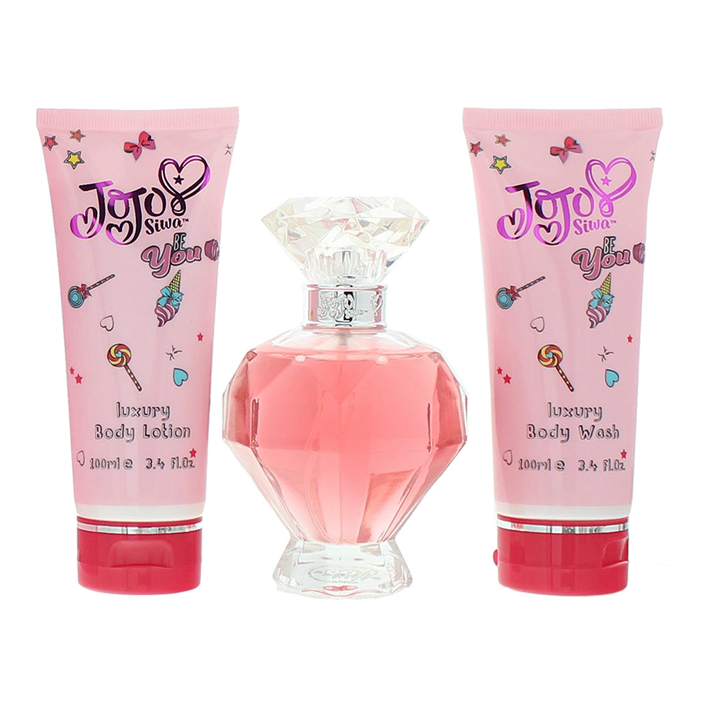 JoJo Siwa Be You Eau de Parfum 3 Pieces Gift Set : Eau de Parfum 100ml - Body Wa - Product
