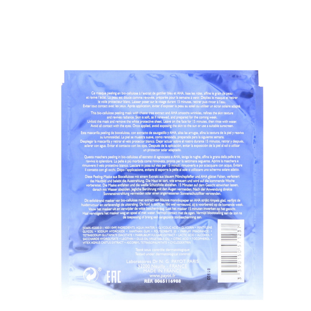 Payot Blue Techni Liss Week-End Chrono-Renewing Peel Mask x 10 Sachets