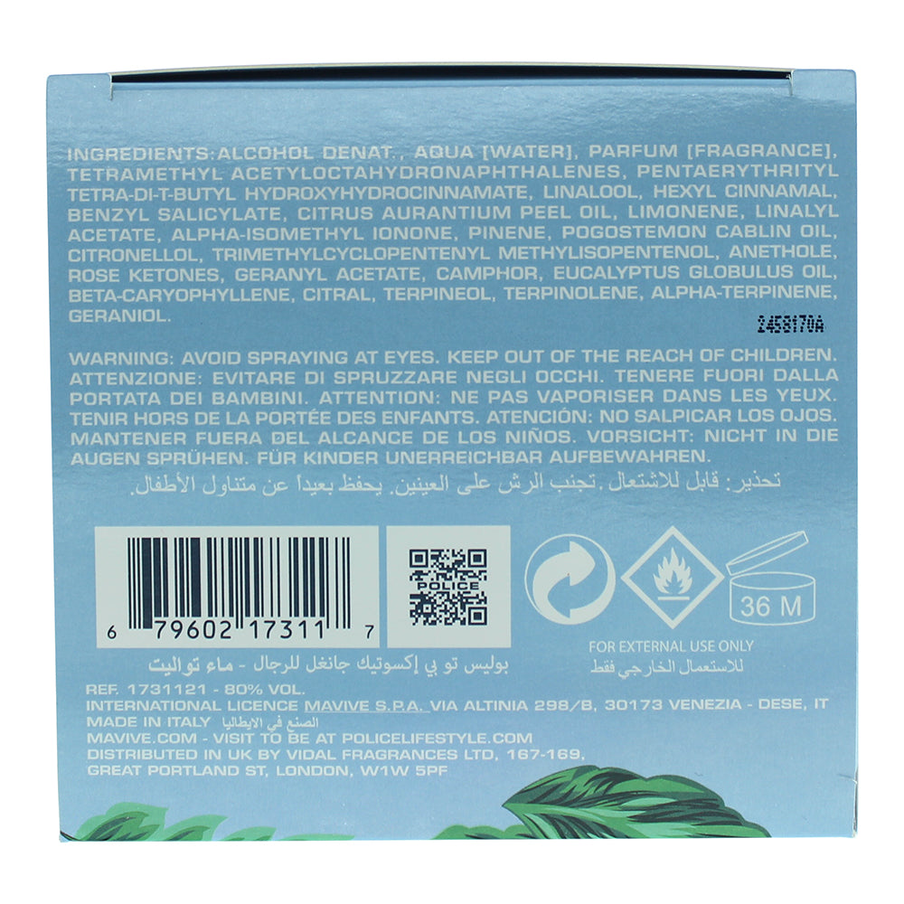 Police To Be Exotic Jungle Eau de Toilette For Man 125ml