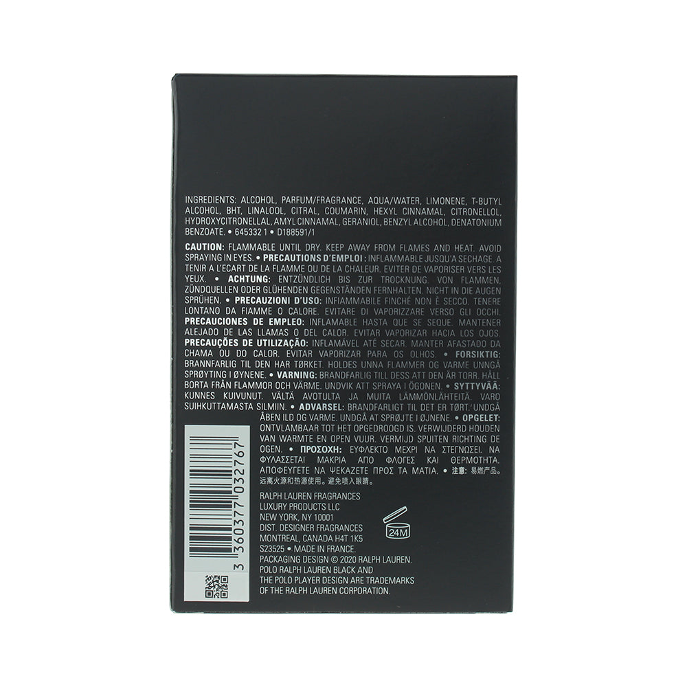 Ralph Lauren Polo Black Eau de Toilette 125ml Spray