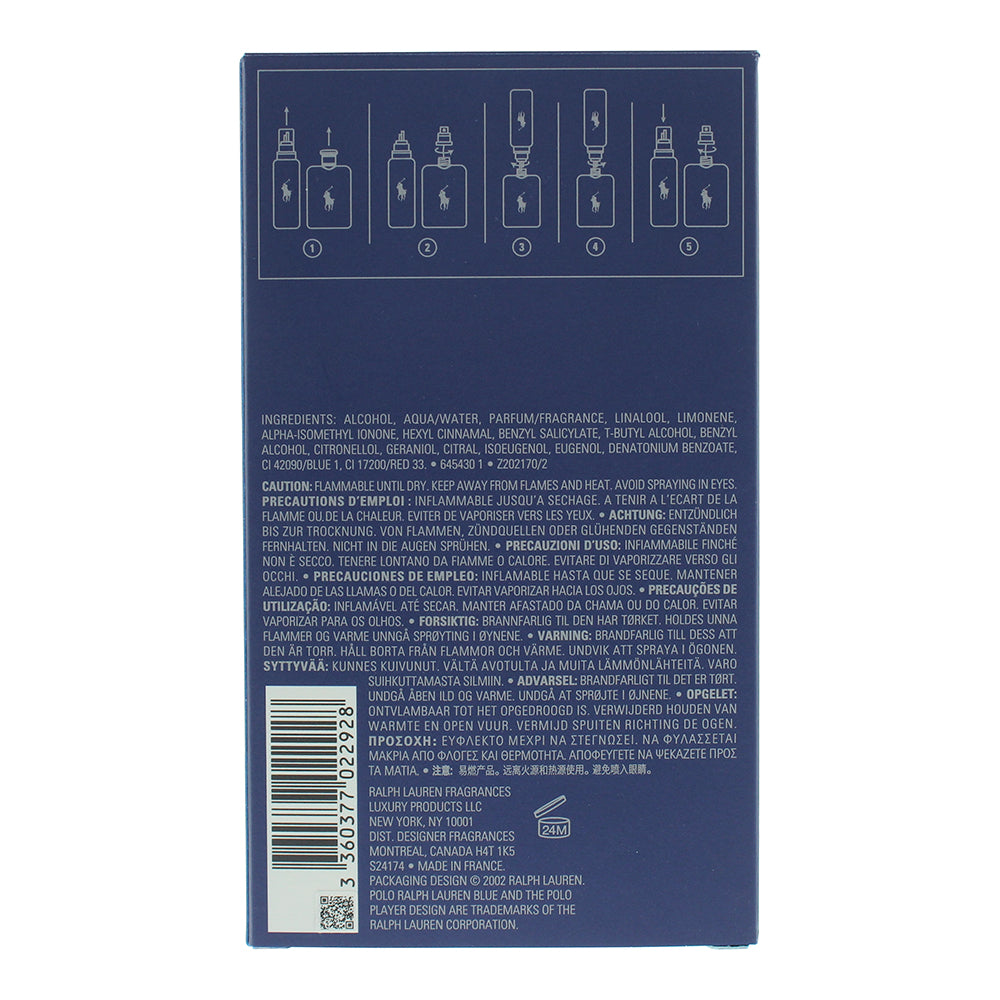 Ralph Lauren Polo Blue Eau de Toilette 125ml Spray