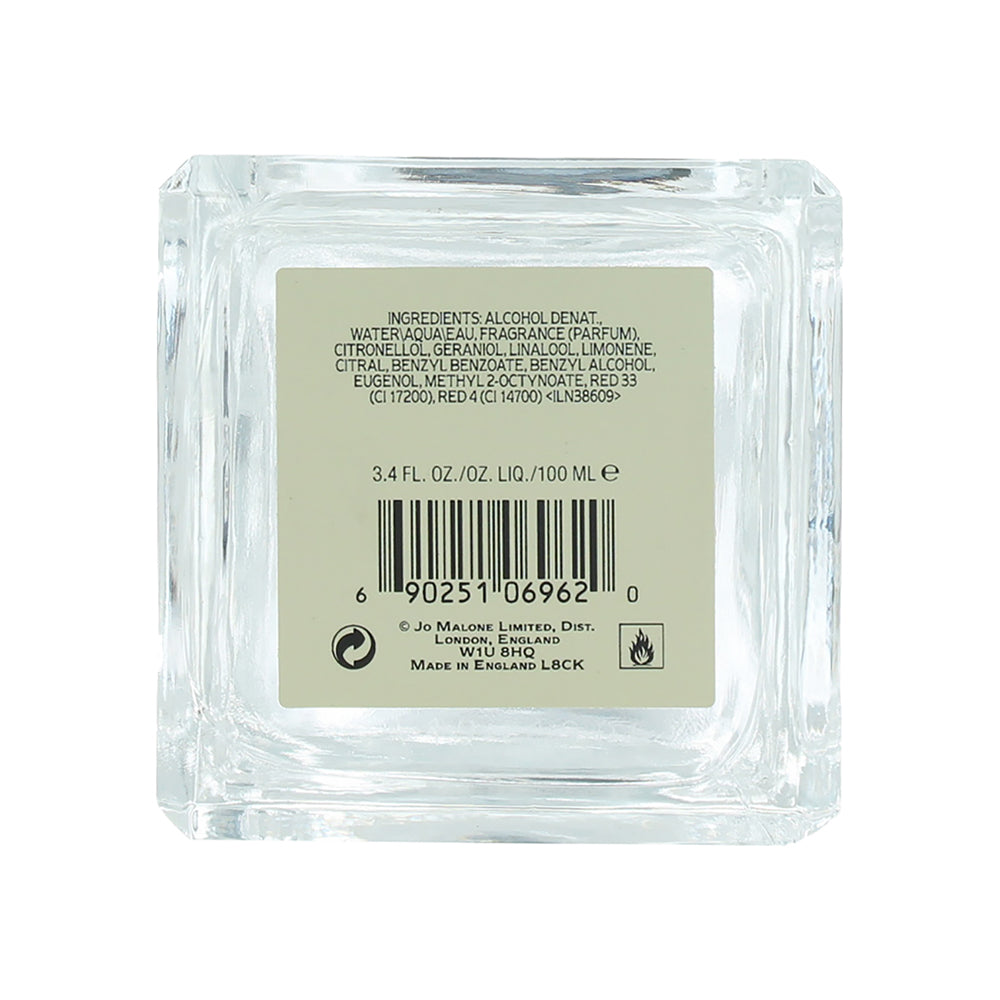 Jo Malone Red Roses Daisy Leaf Cologne 100ML - Ingredients