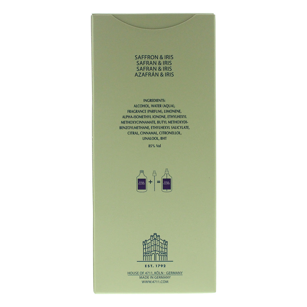 4711 Acqua Colonia Saffron & Iris Eau de Cologne 170ml