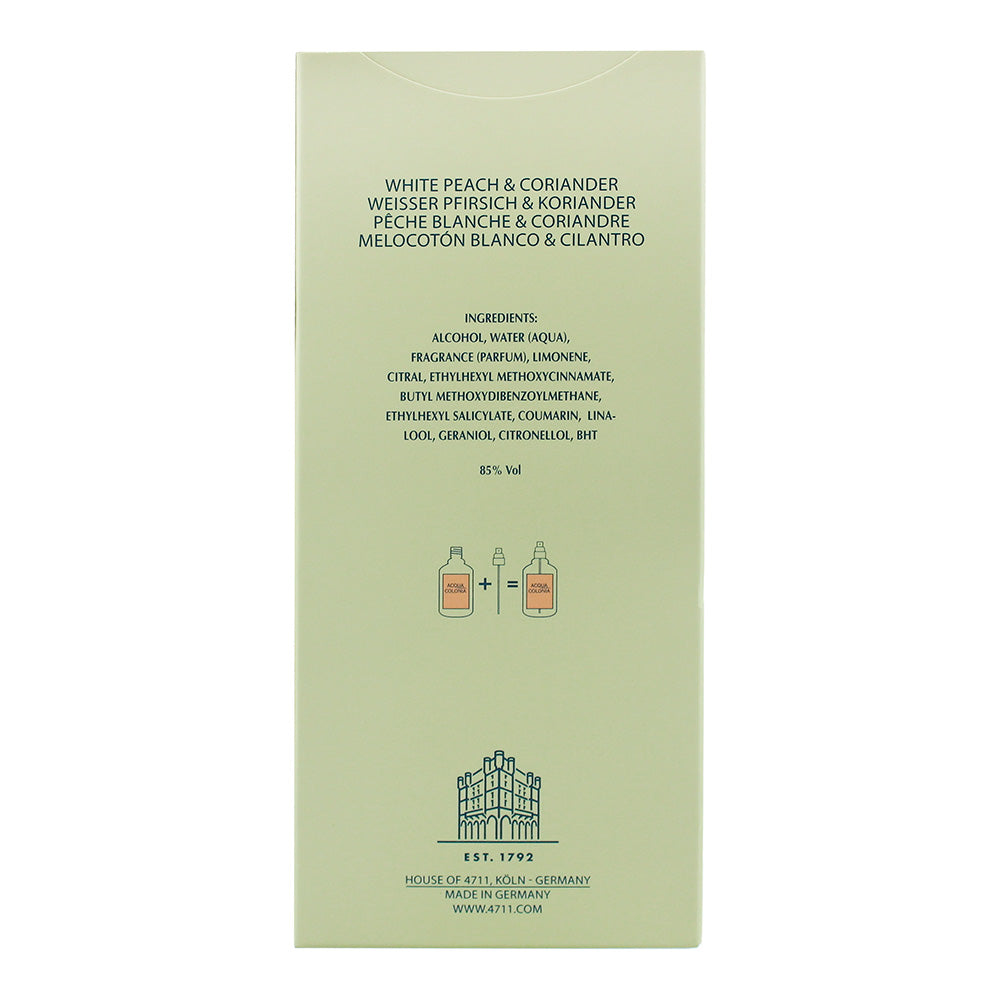4711 Acqua Colonia White Peach & Coriander Eau de Cologne 170ml