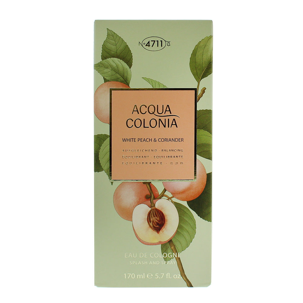 4711 Acqua Colonia White Peach & Coriander Eau de Cologne 170ml - Box