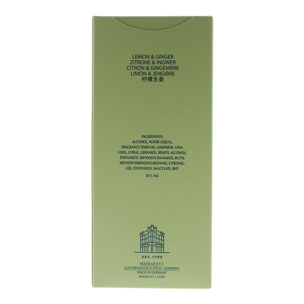 4711 Acqua Colonia Lemon & Ginger Eau de Cologne 170ml