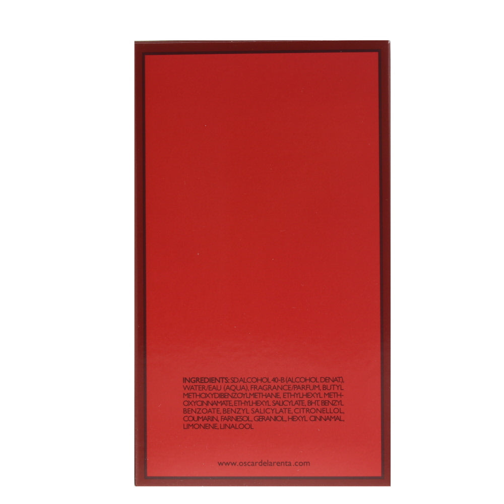 Oscar De La Renta Ruby Velvet Eau de Toilette 100ml - Ingredients