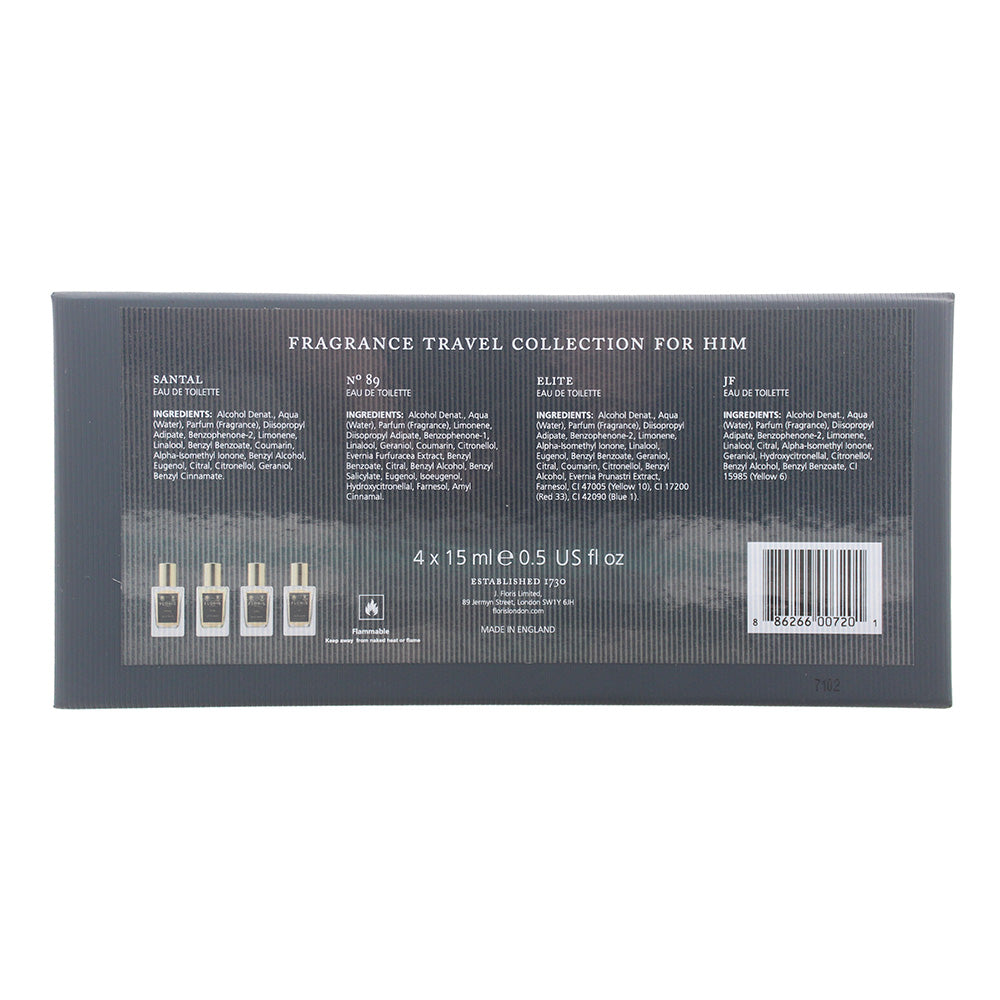 Floris No. 89 EDT 15ml - Santal EDT 15ml - Elite EDT 15ml - JF EDT 15ml
