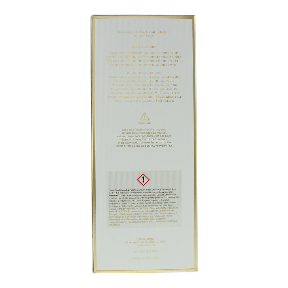 Floris Sandalwood & Patchouli Diffuser 200ML