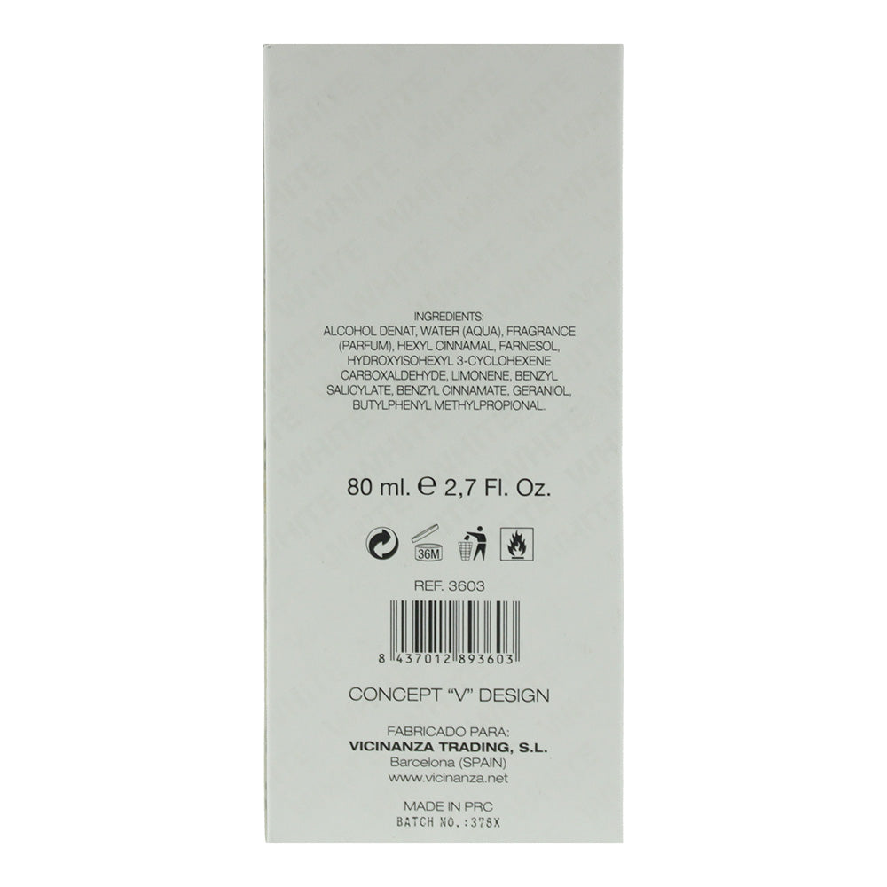 Concept V Design Only White Eau de Parfum 80ml - Ingredients
