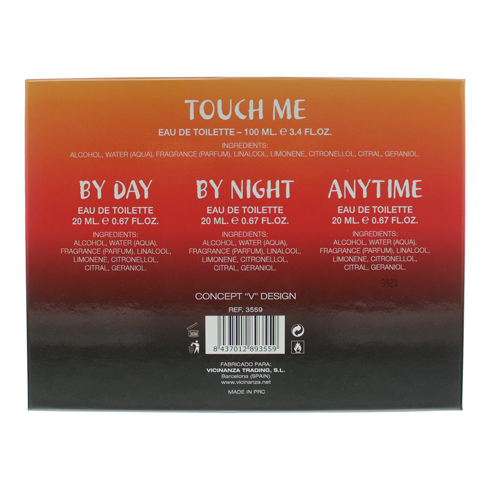 Concept V Design Touch Me Eau de Toilette Gift Set : Eau de Toilette 100ml - Eau