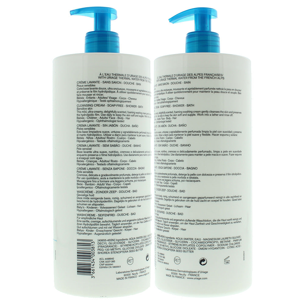 Uriage Eau Thermale Cleansing Cream 1L