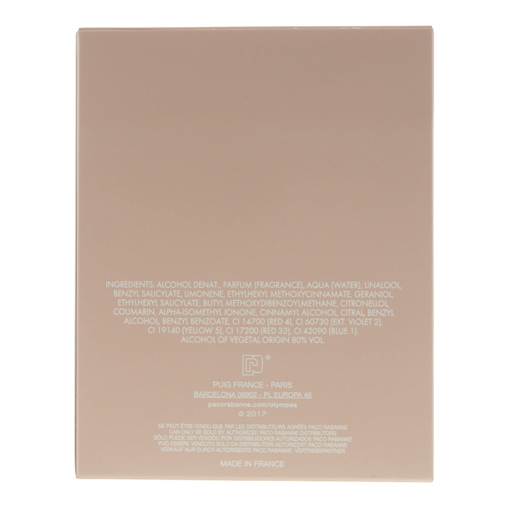 Paco Rabanne Olympéa Aqua Legere Eau de Parfum 50ml - Ingredients