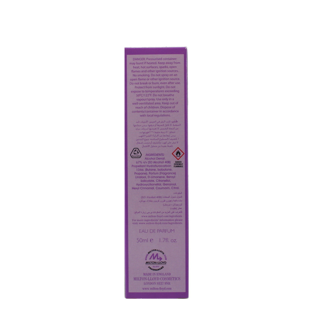 Milton Lloyd Perfumer's Choice Sofia Eau de Parfum 50ml - Ingredients