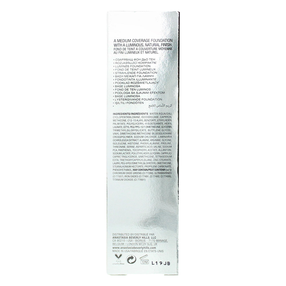 Anastasia Beverly Hills Luminous 160C Foundation 30ml - Ingredients