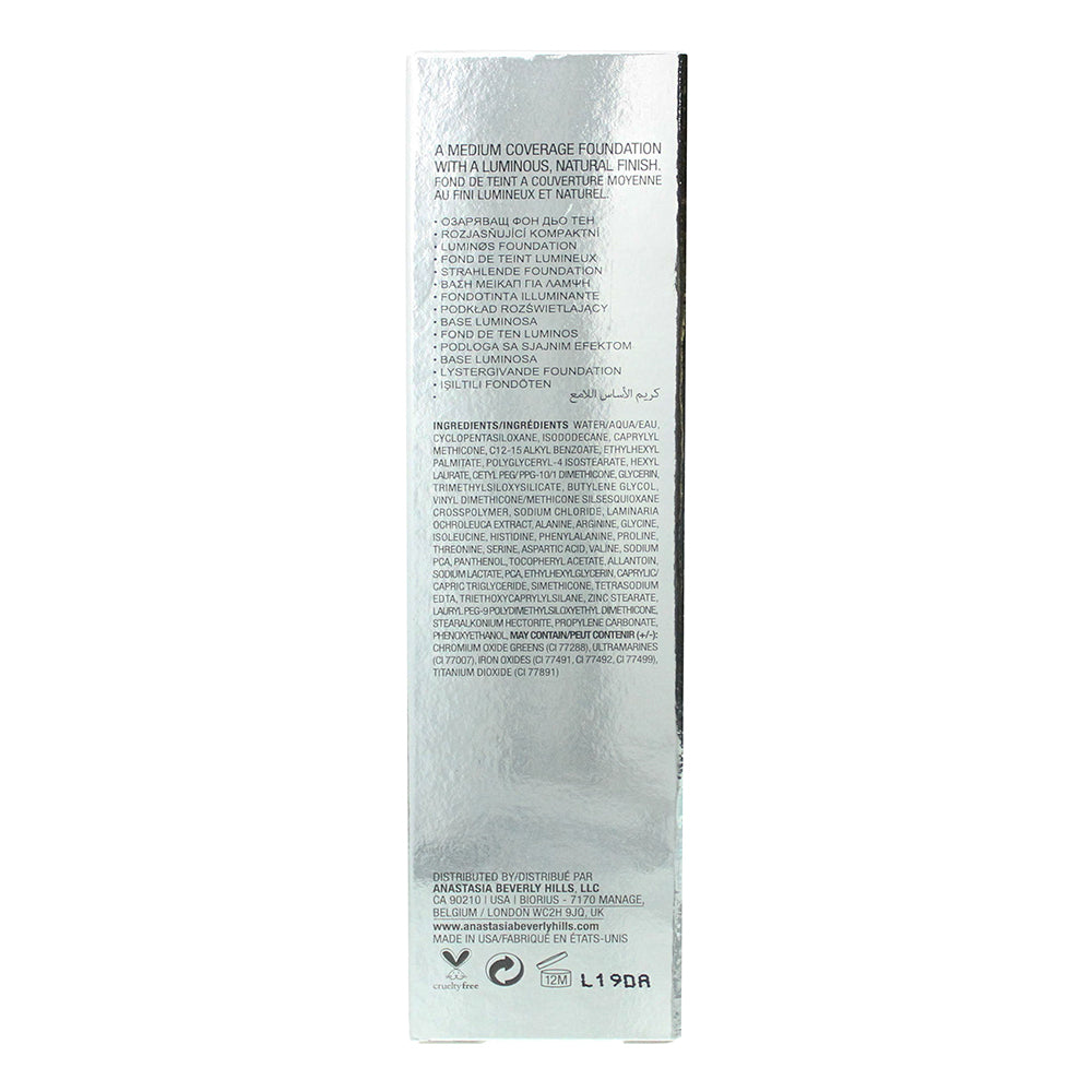 Anastasia Beverly Hills Luminous 240N Foundation 30ml - Ingredients