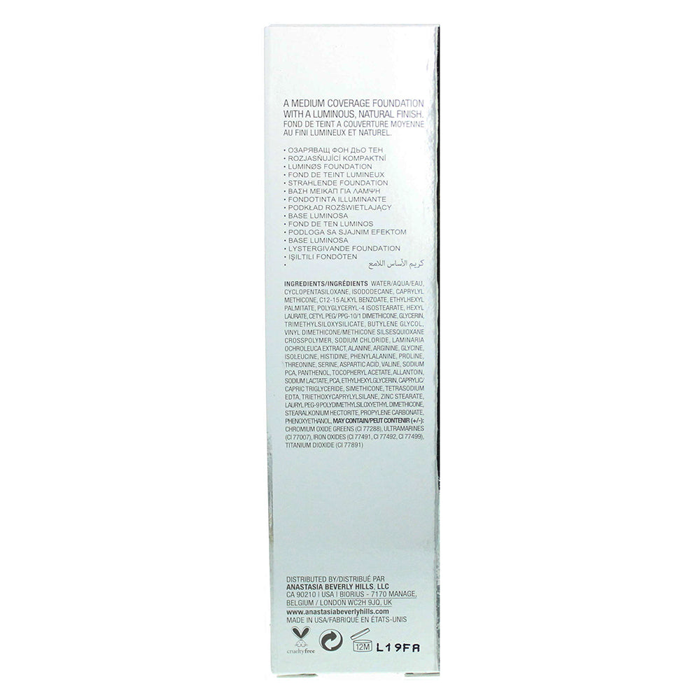 Anastasia Beverly Hills Luminous 345C Foundation 30ml - Ingredients