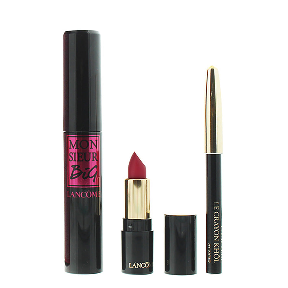 Lancôme Monsieur Big 3 Piece Set: Mascara 10ml - Le Crayon Khol 0.7g - L'absolu  - Product