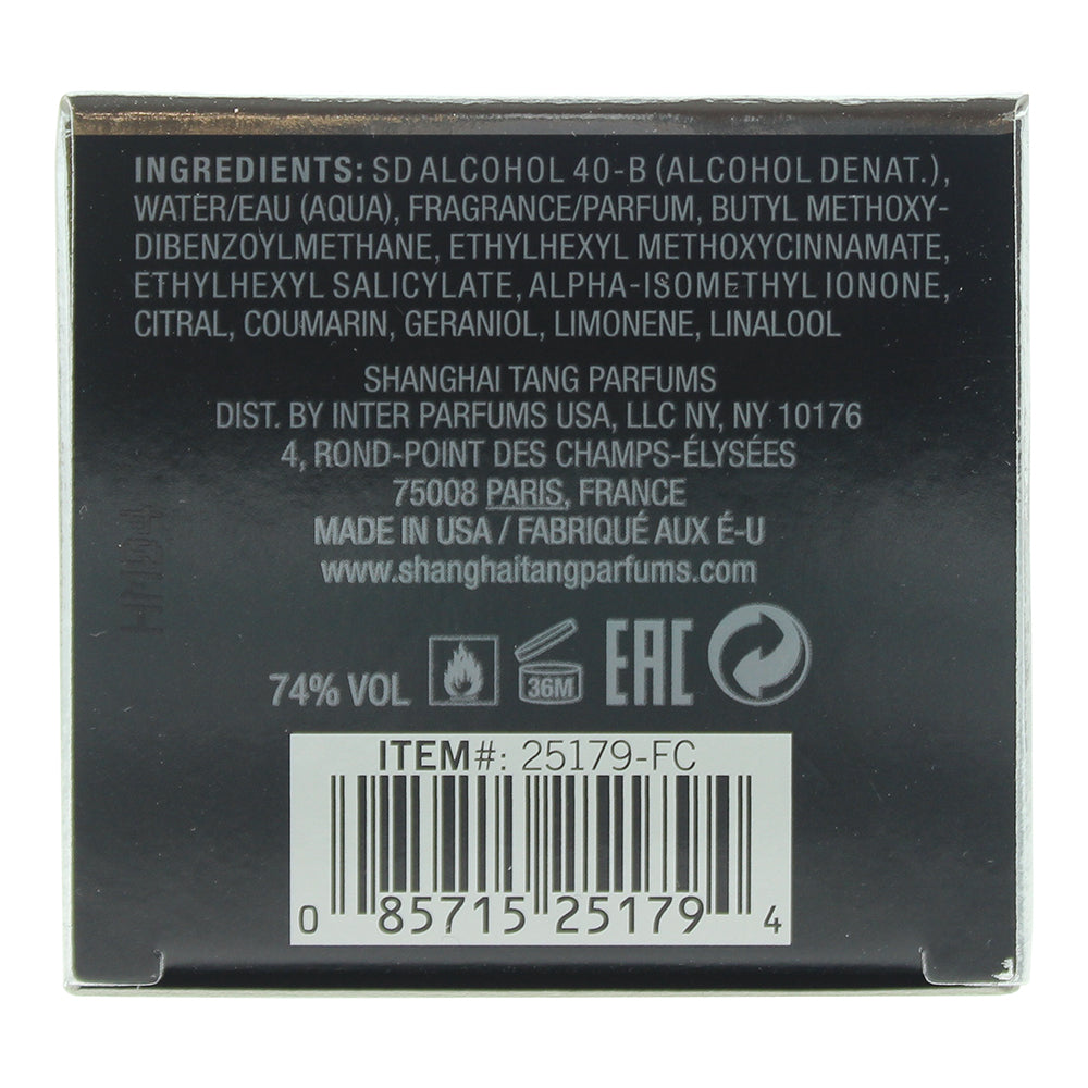 Shanghai Tang Black Iris Eau de Toilette 100ml - Ingredients