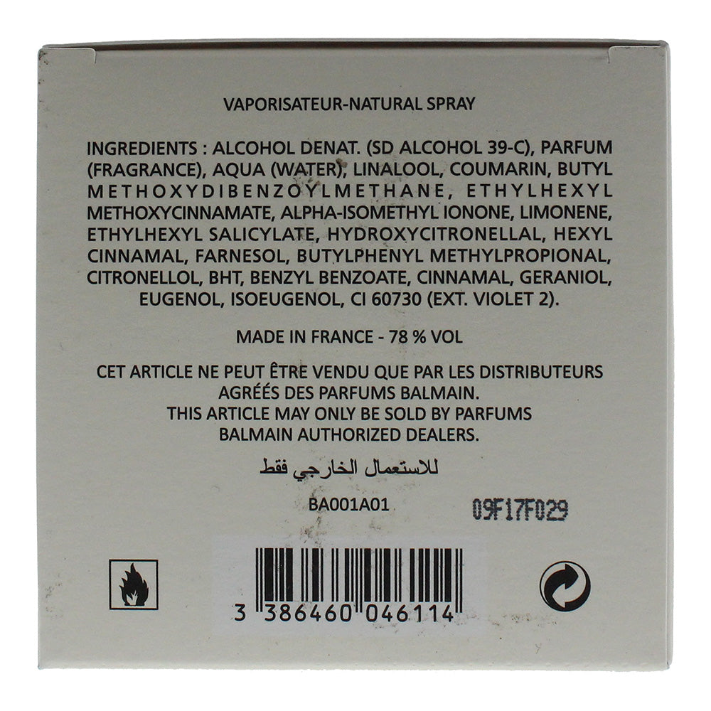 Balmain Ambre Gris Eau De Parfum 75ml