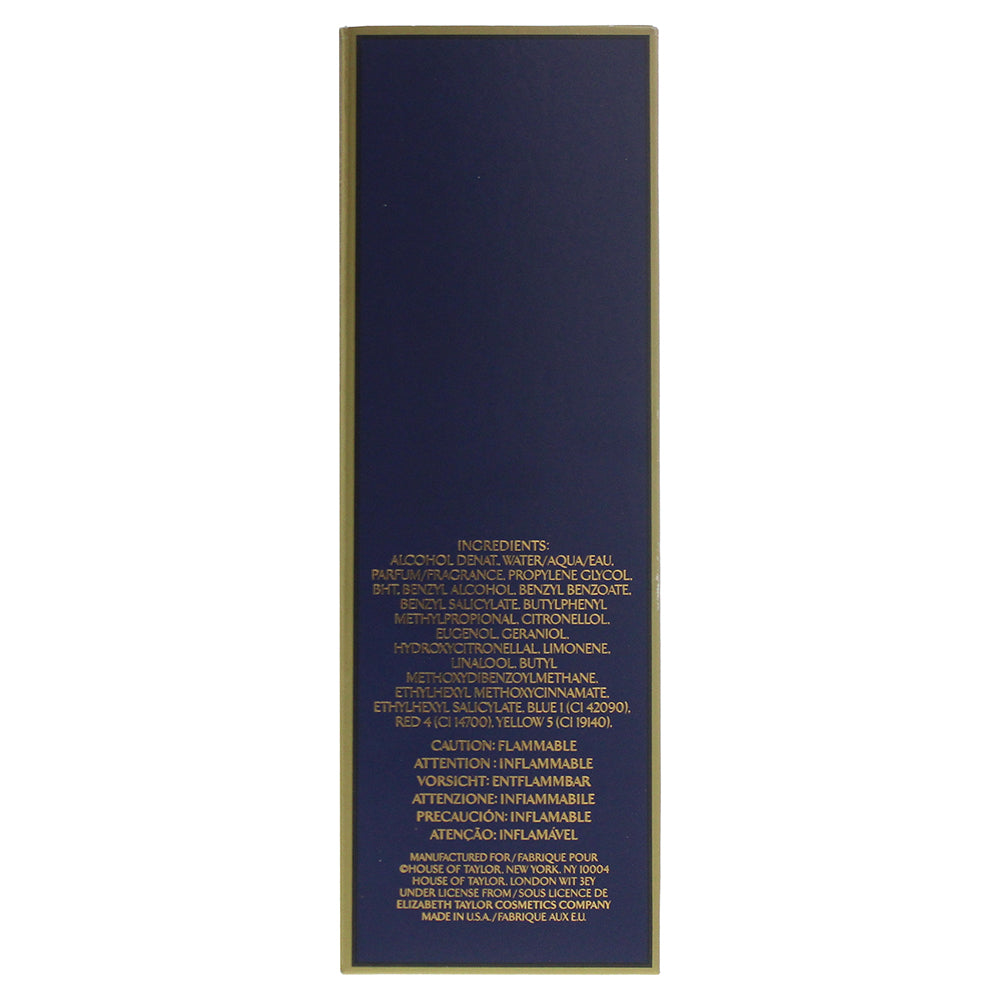 Elizabeth Taylor Diamonds And Sapphires Eau de Toilette 50ml - Ingredients
