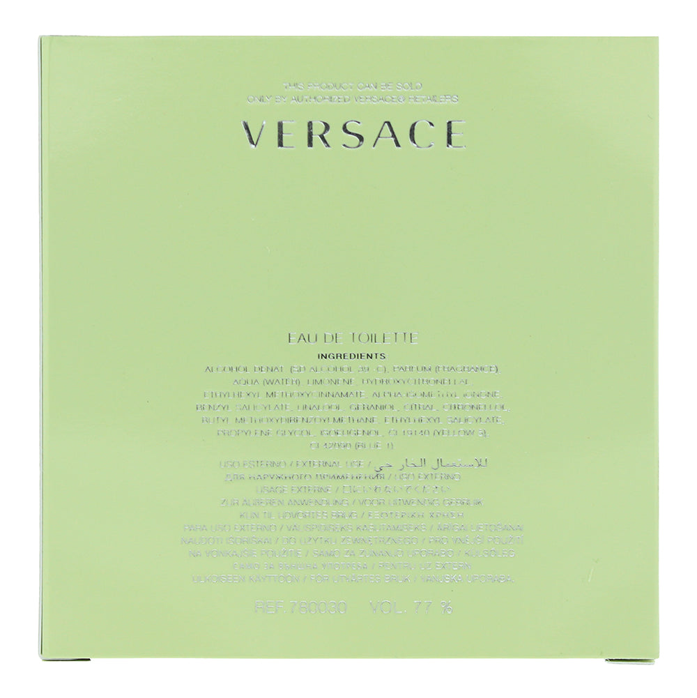 Versace Versense Eau de Toilette 50ml - Ingredients