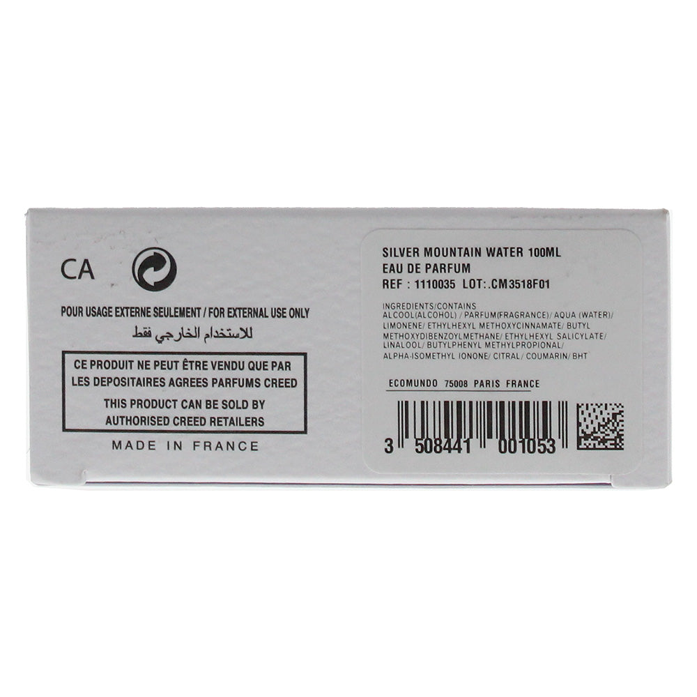 Creed Silver Mountain Water Eau De Parfum 100ml