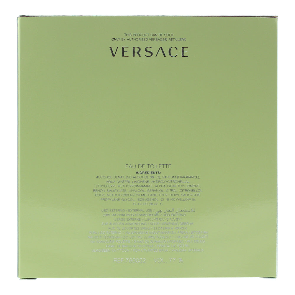 Versace Versense Eau de Toilette 100ml - Ingredients