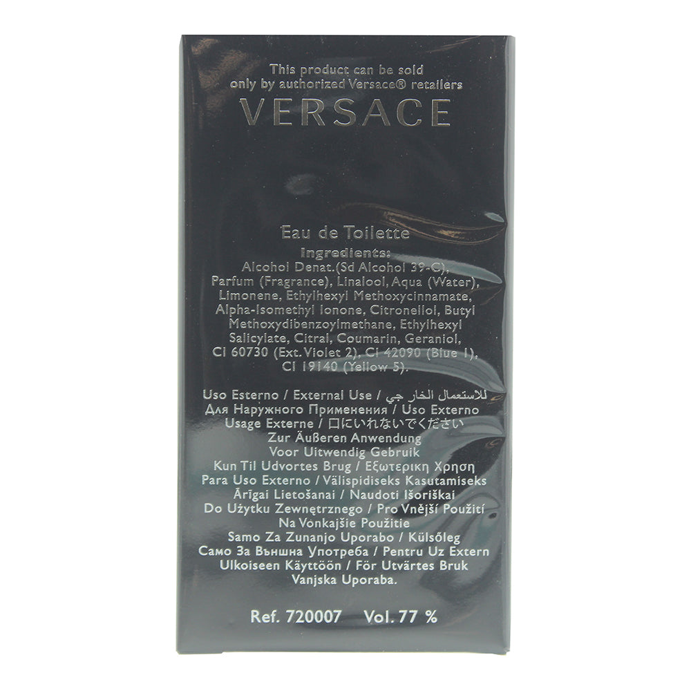 Versace Pour Homme Eau de Toilette 30ml - Ingredients