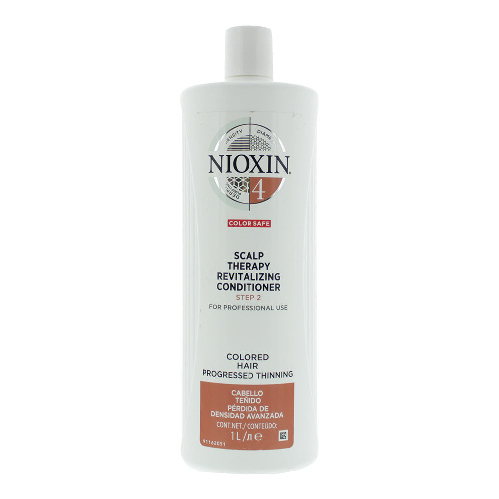 Nioxin 4 Scalp Therapy Revitalizing Conditioner 1000ml Colored Hair Progressed Thinning