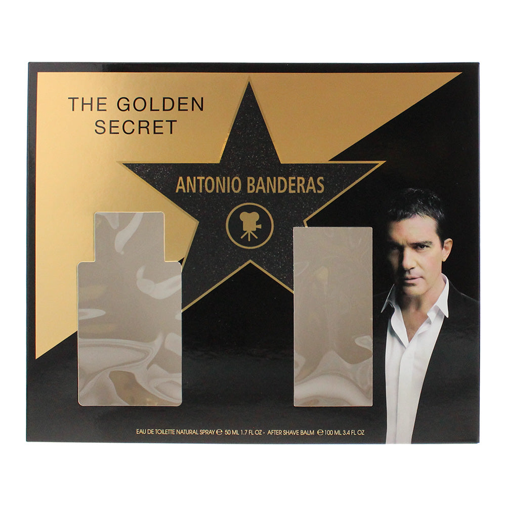 Antonio Banderas Golden Secret 2 Piece Set - Eau de Toilette 50ml -  Aftershave  - Box