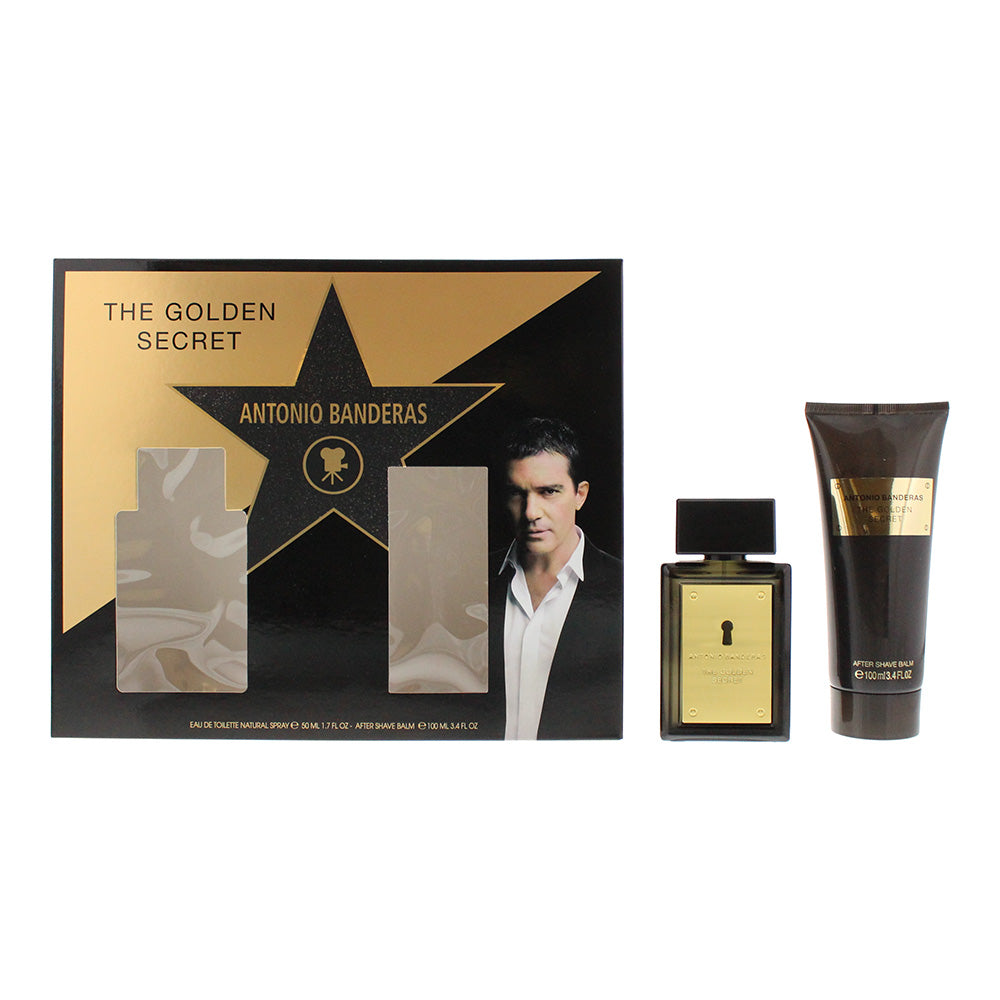 Antonio Banderas Golden Secret 2 Piece Set - Eau de Toilette 50ml -  Aftershave 