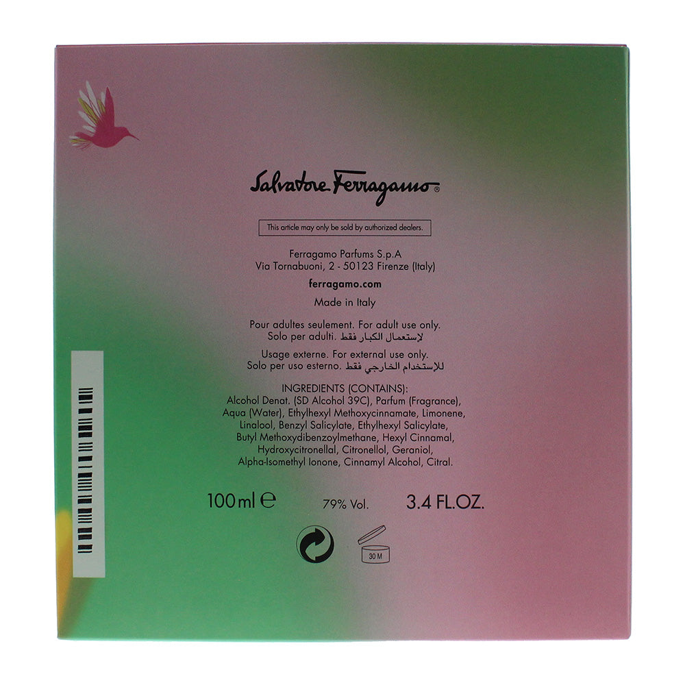 Salvatore Ferragamo Incanto Amity Eau de Toilette 100ml - Ingredients