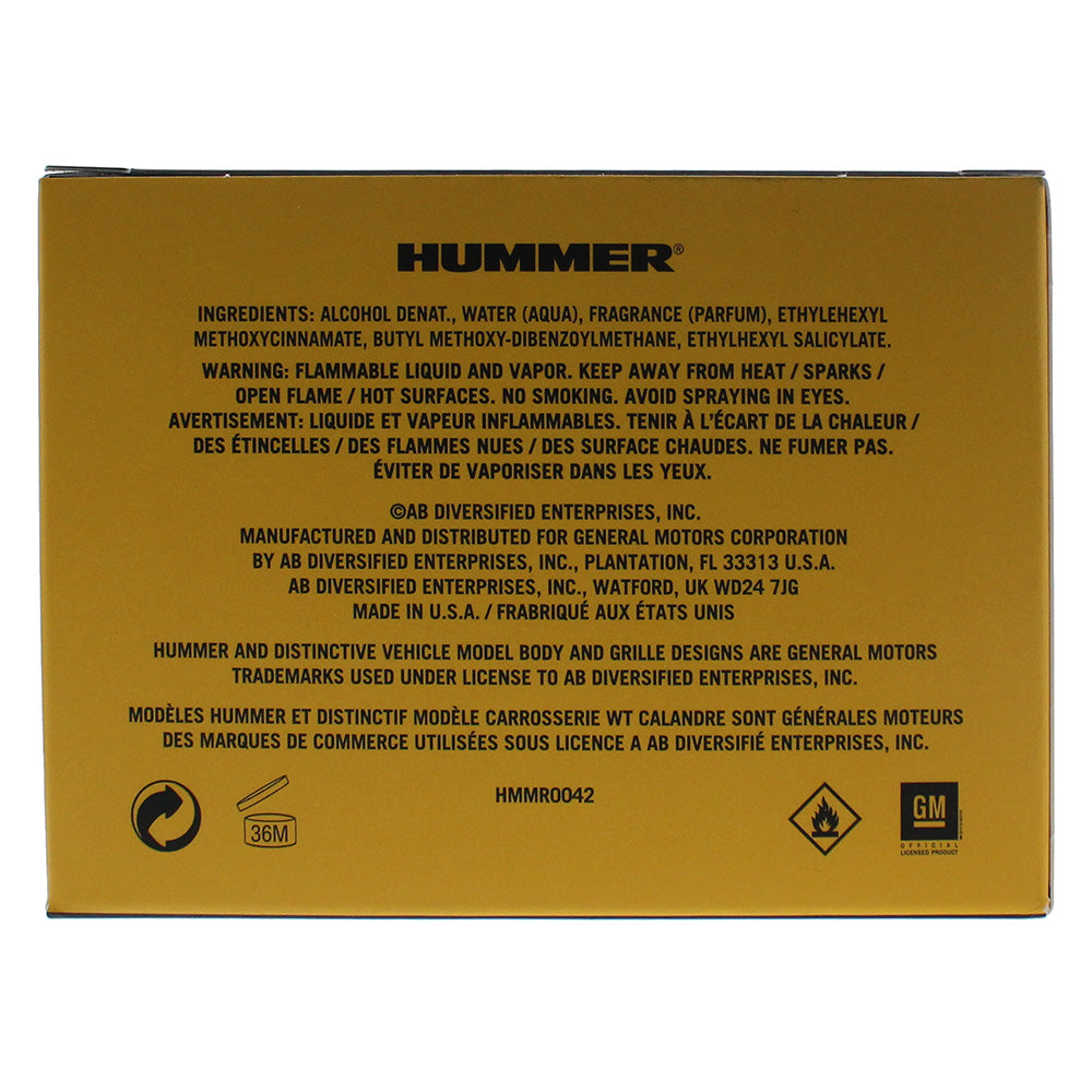 Hummer Eau De Toilette 125ml