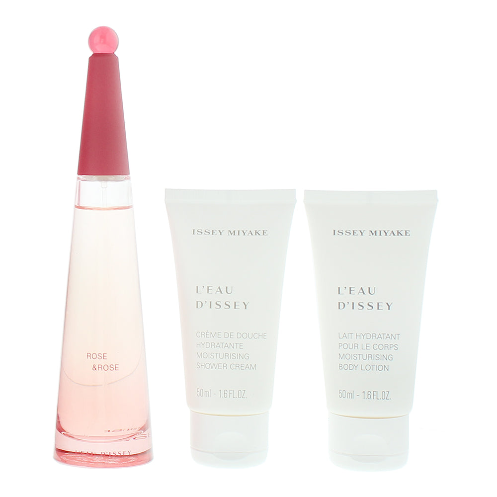 Issey Miyake L'eau D'issey Rose & Rose 3 Piece Eau de Parfum 50ml Shower Cream 5 - Product