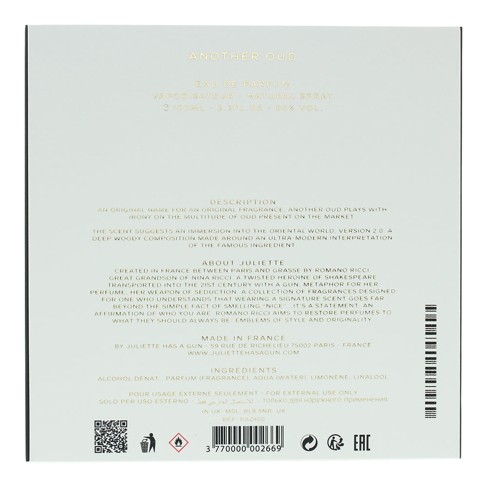 Juliette Has A Gun Another Oud Eau de Parfum 100ml
