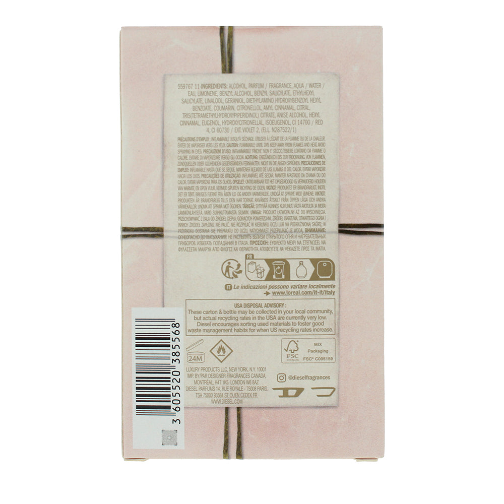 Diesel Fuel For Life For Her Eau de Parfum 50ml - Ingredients