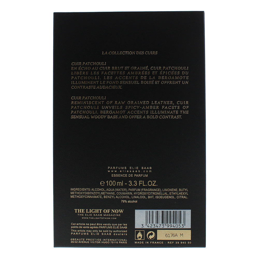 Elie Saab La Collection Des Cuirs Cuir Patchouli Essence De Parfum 100ml