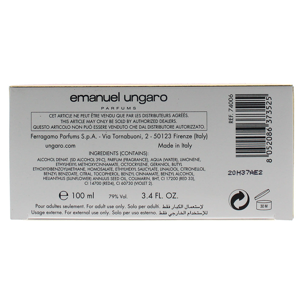 Emanuel Ungaro La Diva Mon Amour Eau de Parfum 100ml - Ingredients