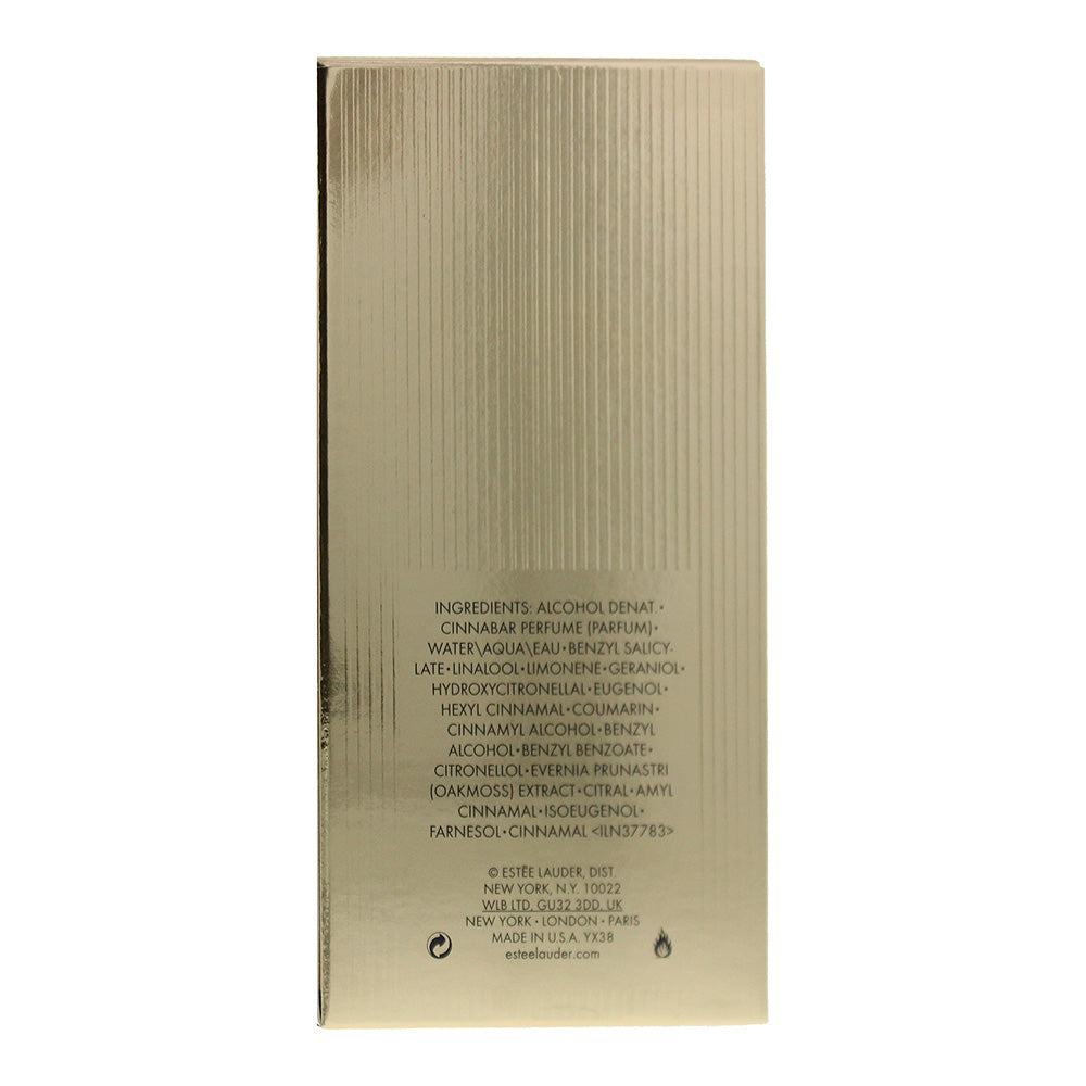 Estée Lauder Cinnabar Eau de Parfum 50ml - Ingredients