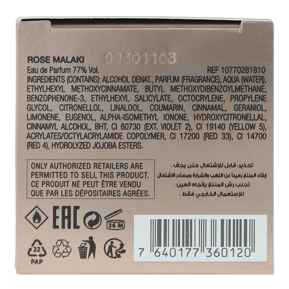 Chopard Rose Malaki Eau de Parfum 80ml - Ingredients